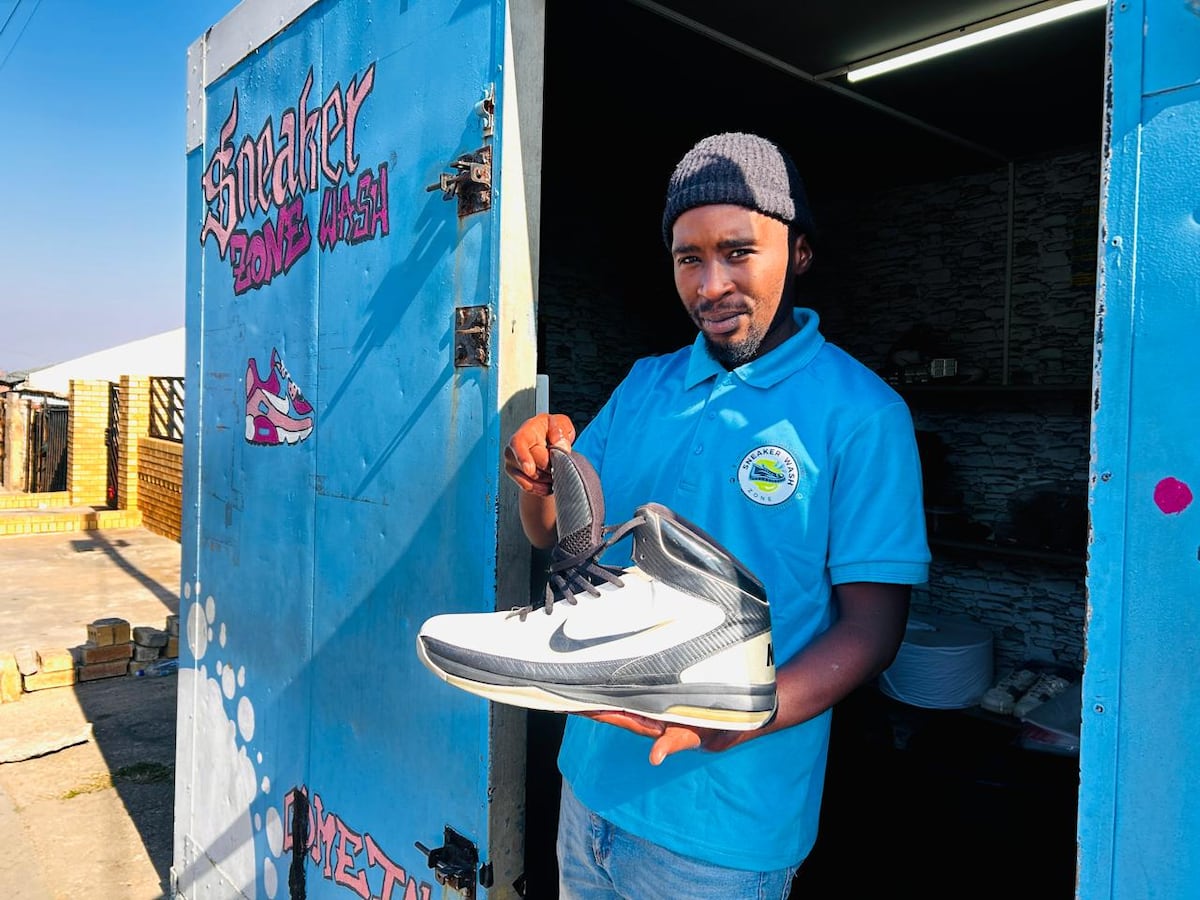 How a sneaker cleaning business in Soweto is creating jobs for young people